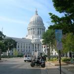 Wisconsin state capital in Madison.